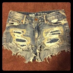 High Waisted jean shorts